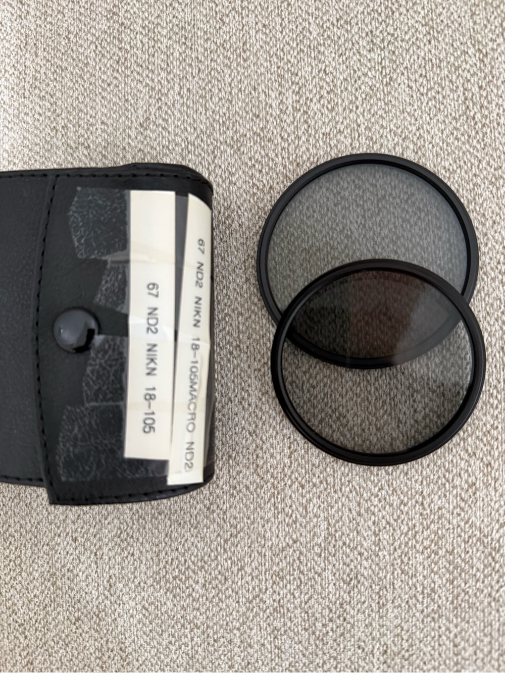 Pro Optic ND2 Neutral Density Filter Set 67mm & 62mm with Case